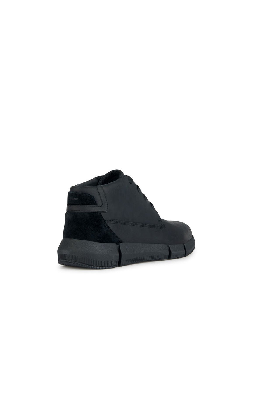 Geox Men's Black Adacter H Lace-up Leather Sneaker Boots