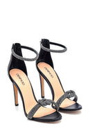 Women's High Heel Leather Sandals | Derimod
