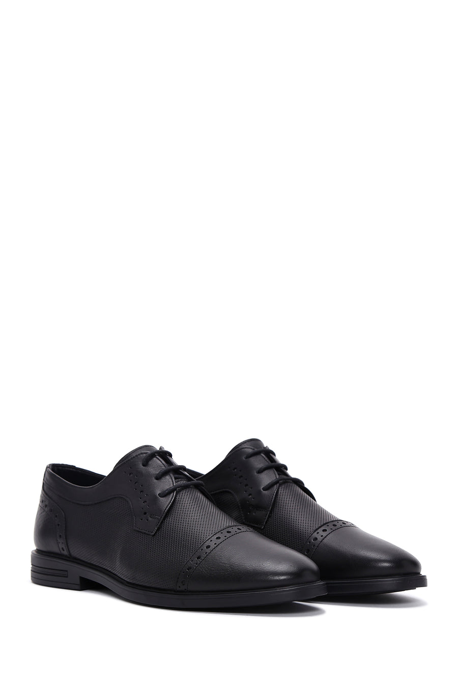 Men's Black Leather Classic Shoes