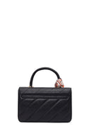 Woman Black Accessory-Detail Quilted Crossbody Bag | Derimod