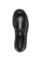 Geox Women's Black D Spherica Ec7 B Lace-Up Leather Oxford Shoes | Derimod