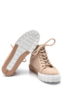 Women's Suede High Top Sneaker | Derimod