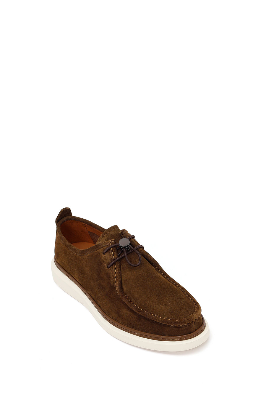Male Brown Lace-up Suede Casual Shoe