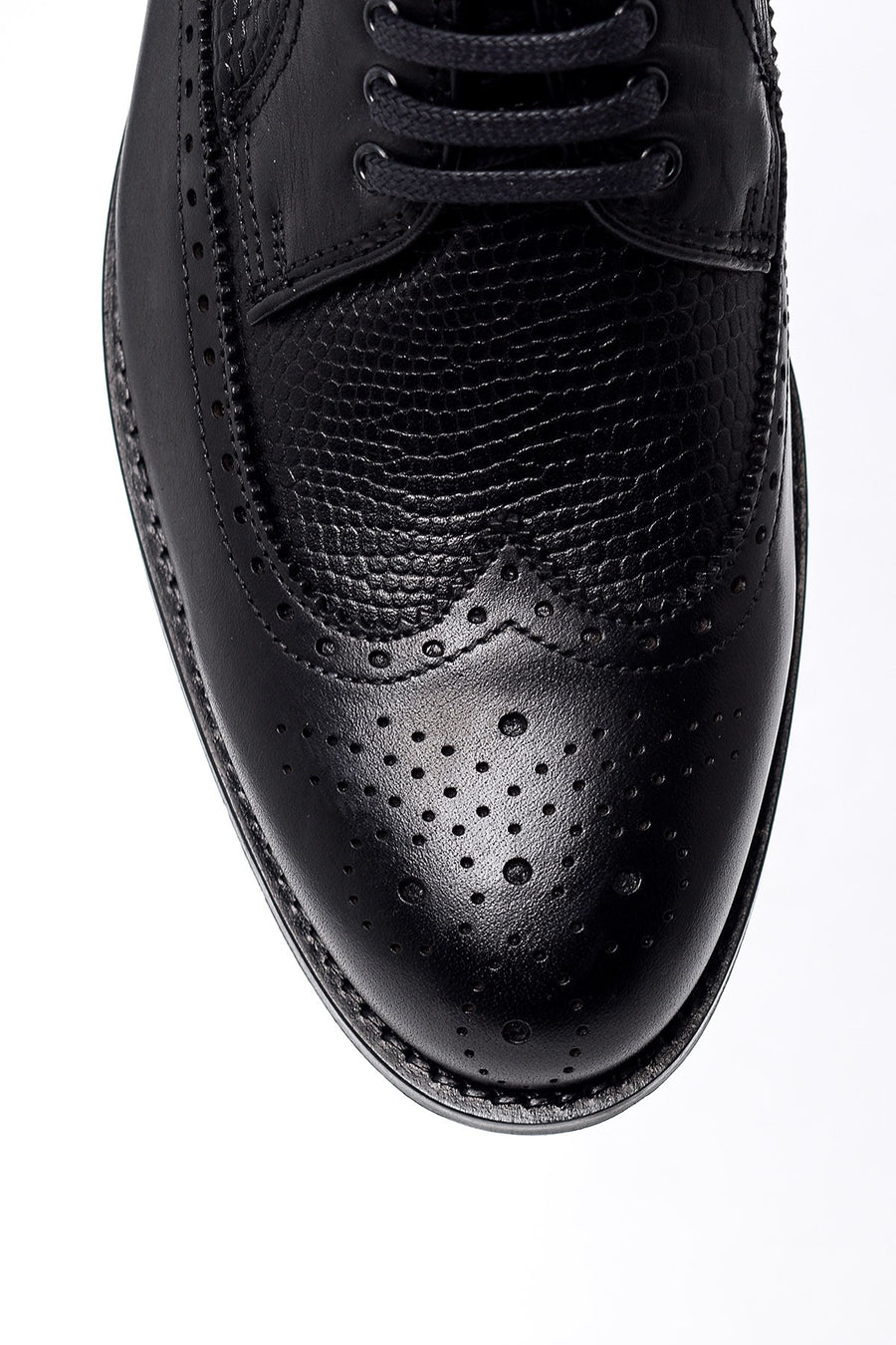 Men's Crocodile Detailed Classic Shoes