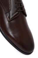 Male Brown Lace-Up Leather Casual Shoes | Derimod