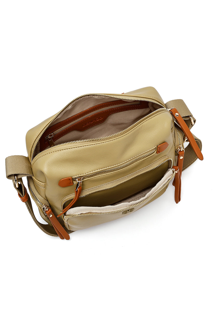 Women's Green Long Strap Crossbody Bag