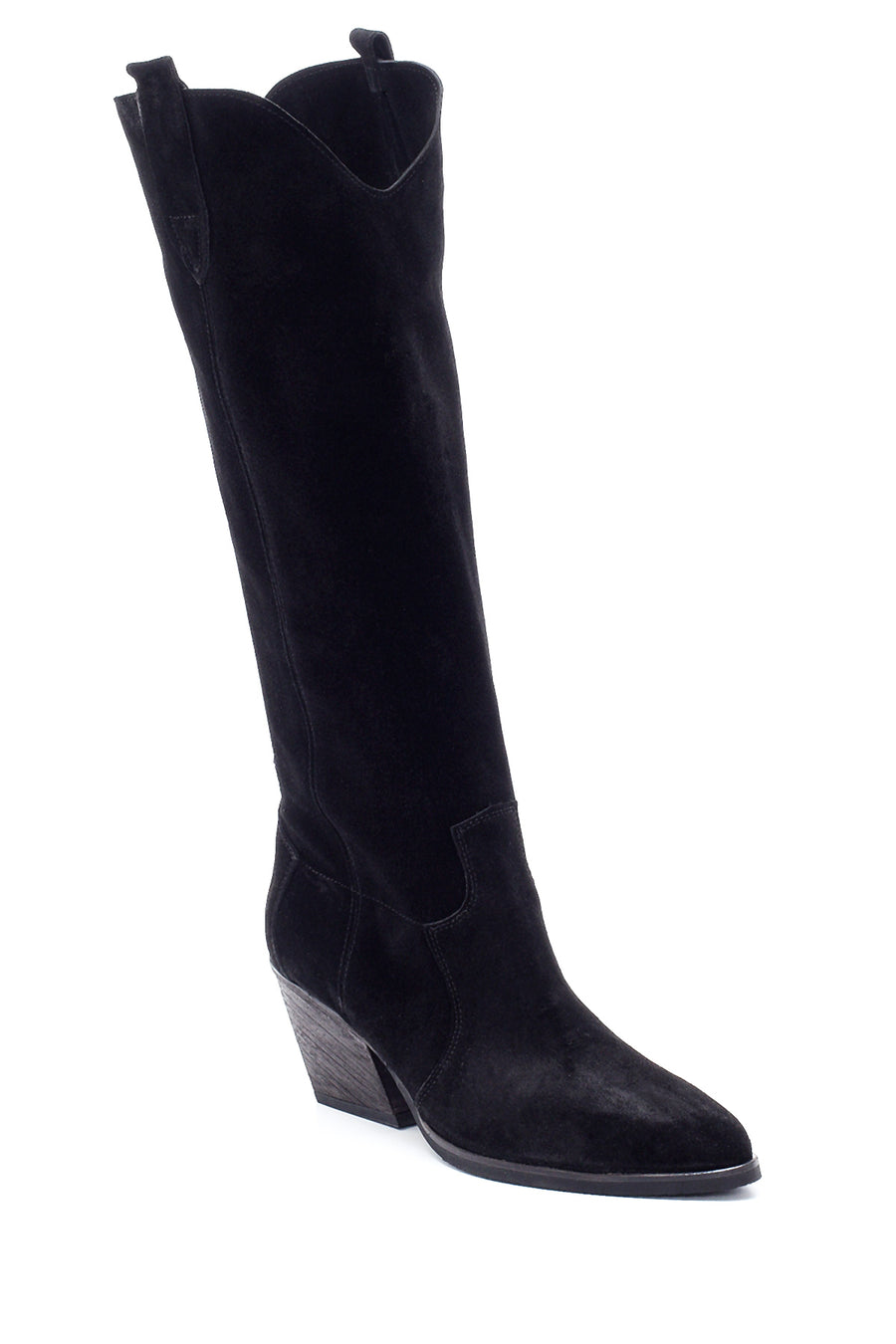 Women's Suede Heeled Boots
