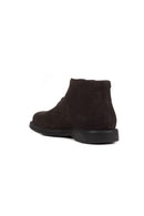 Geox Men's Brown Brayden Suede Leather Boots | Derimod