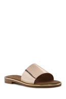 Women's Pink Leather Slippers | Derimod