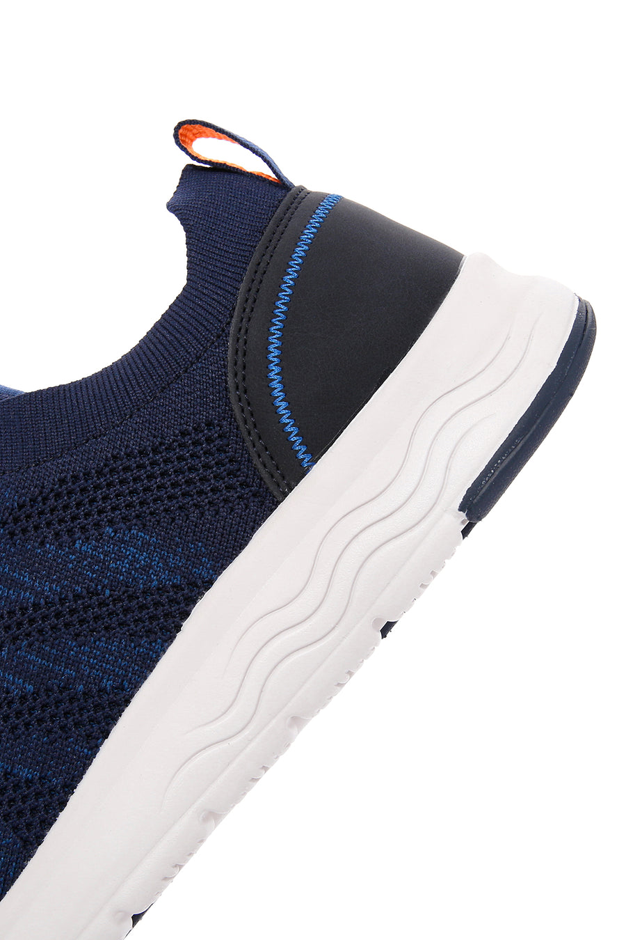 Derimod Zero Men's Navy Blue Lace-Up Thick Soled Fabric Sneaker