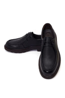 Male Black Lace-up Leather Casual Shoes | Derimod
