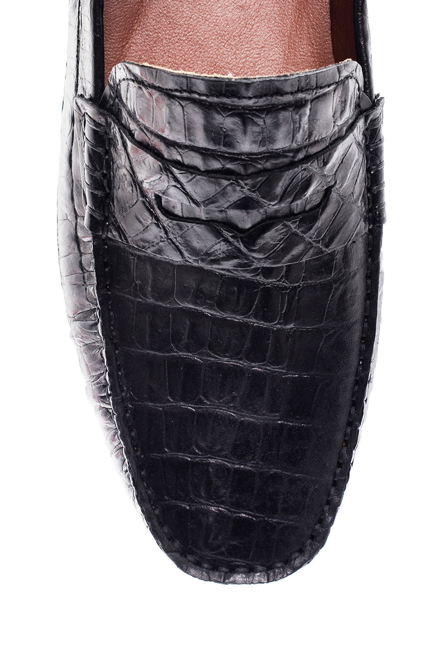 Men's Leather Crocodile Loafer