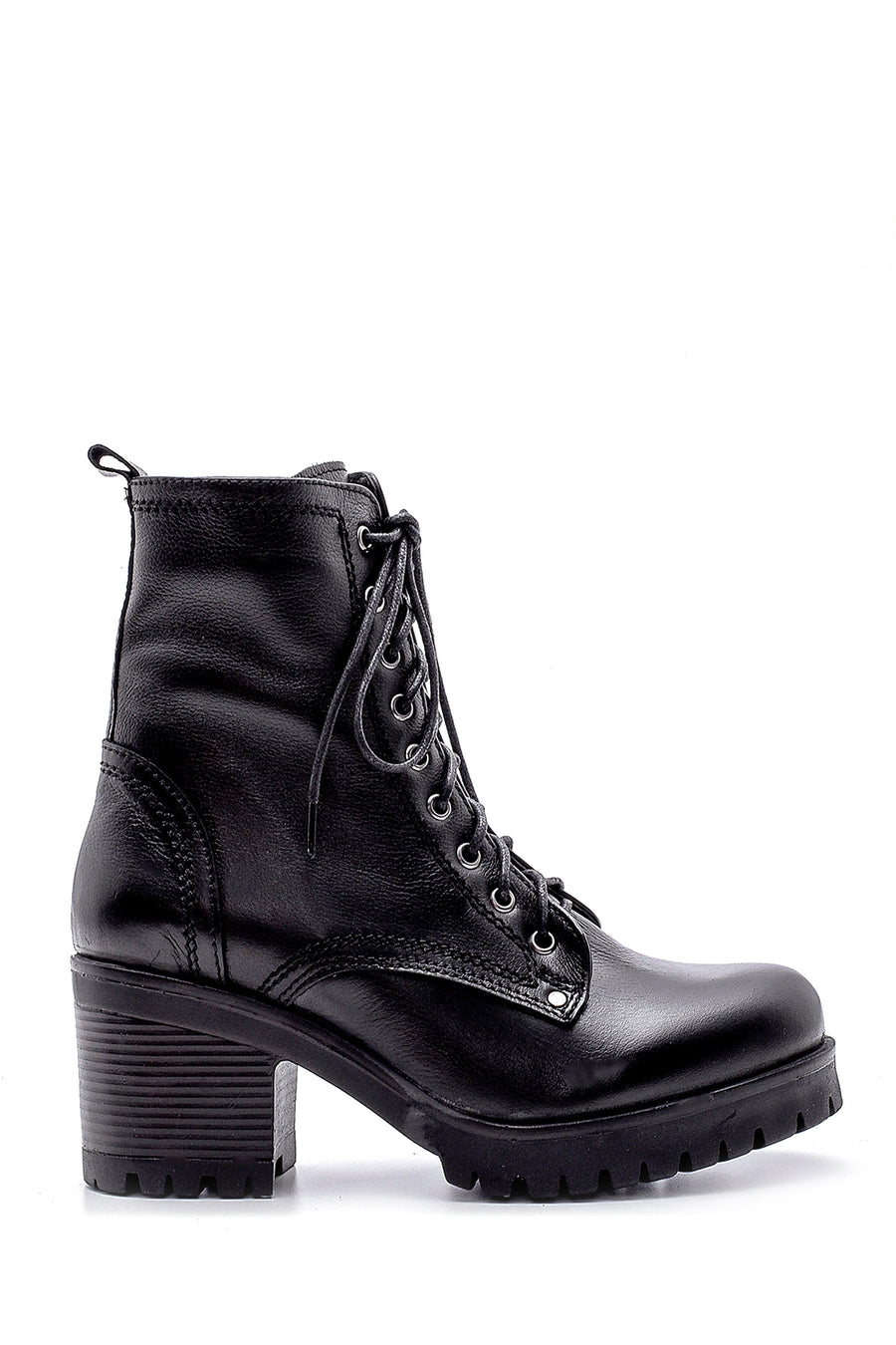 Women's Leather Heeled Boots 20WFD222218 | Derimod