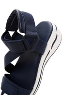 Women's Navy Blue Thick Soled Comfort Sandals | Derimod