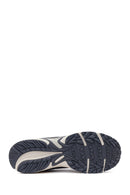 Male Gray Lace-Up Thick-Soled Leather Sneaker | Derimod