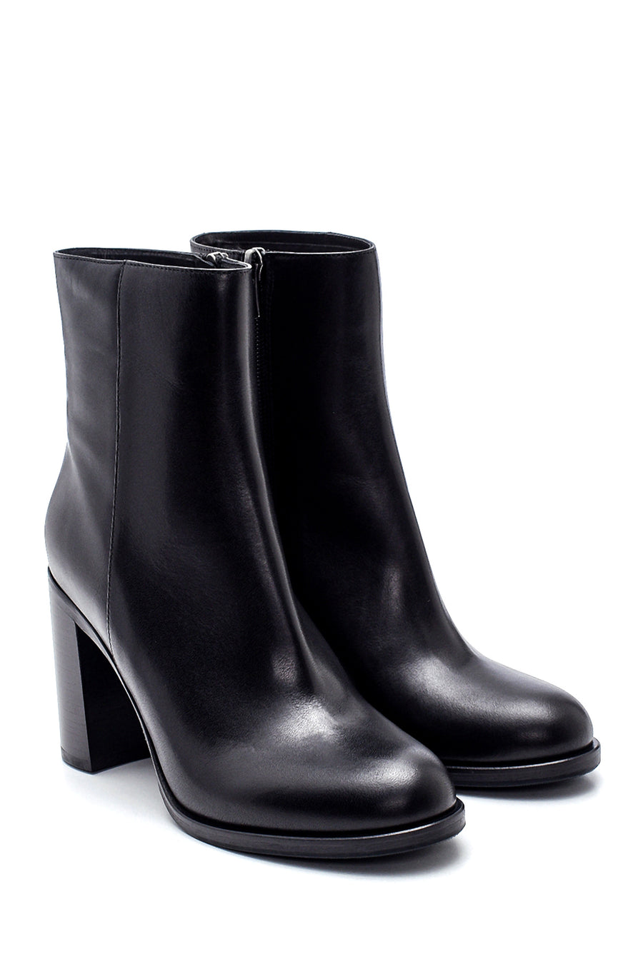 Women's Leather Heeled Boots