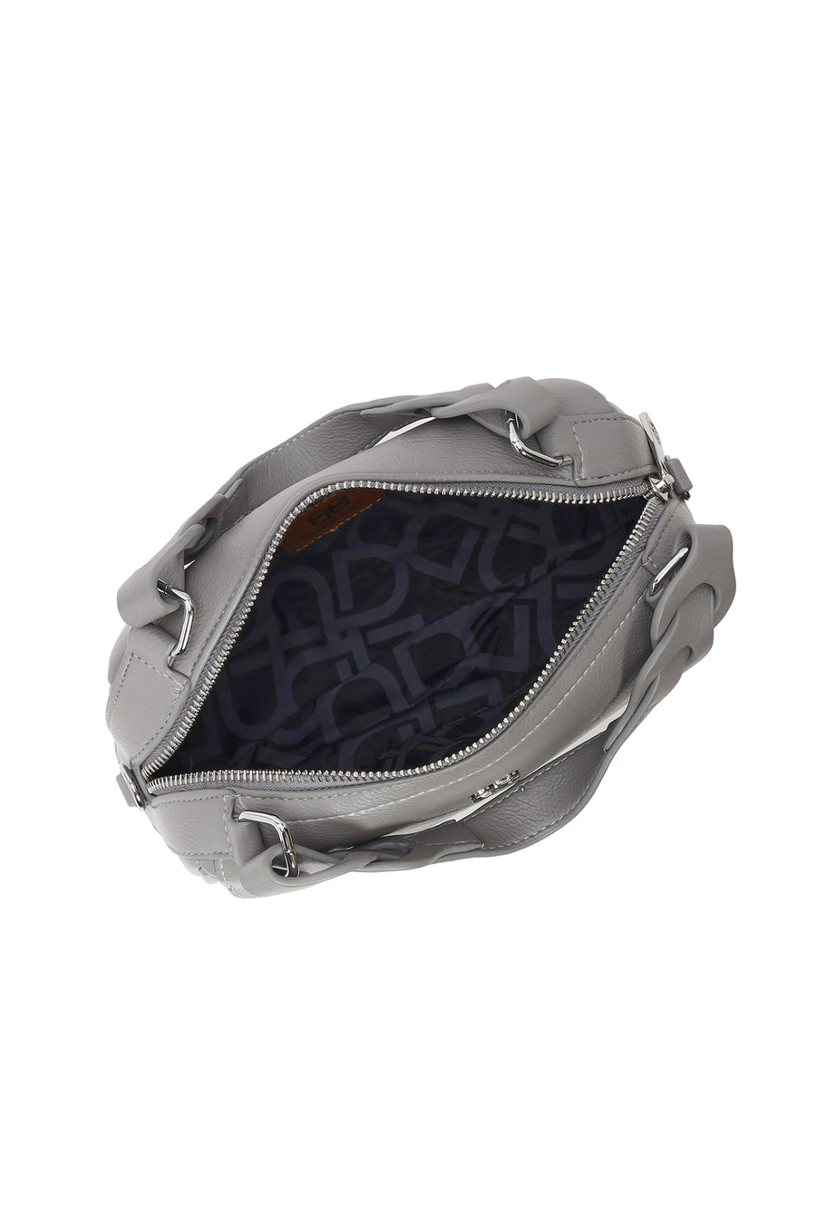 Woman Gray Long-Strap Shoulder Bag