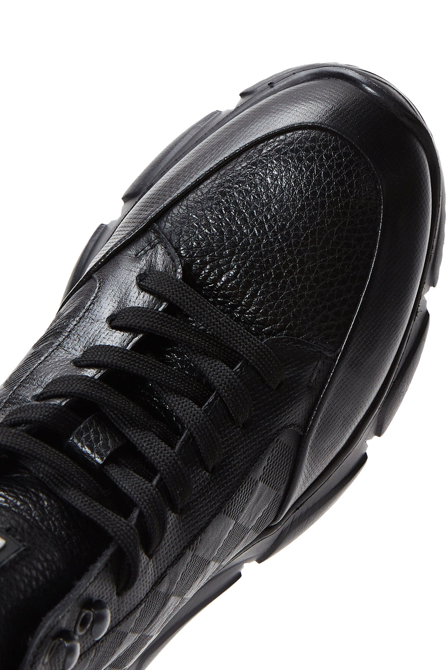 Erkek Siyah Deri Bilekli Sneaker Bot