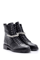Women's Stone Leather Boots | Derimod