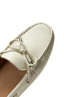 
Women's Beige Bow Detailed Leather Loafer
 | Derimod