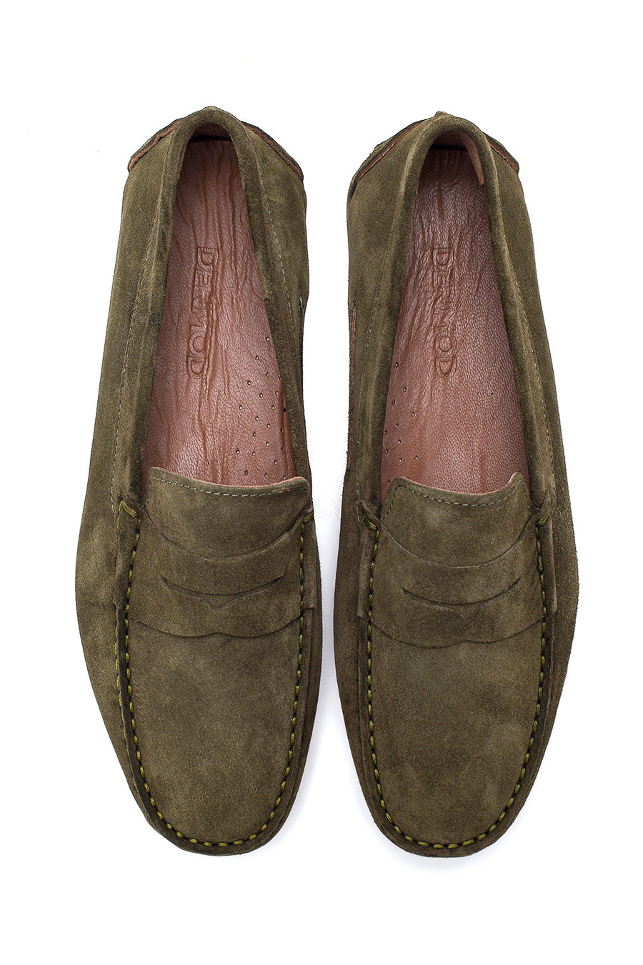 Men's Khaki Leather Suede Casual Loafer