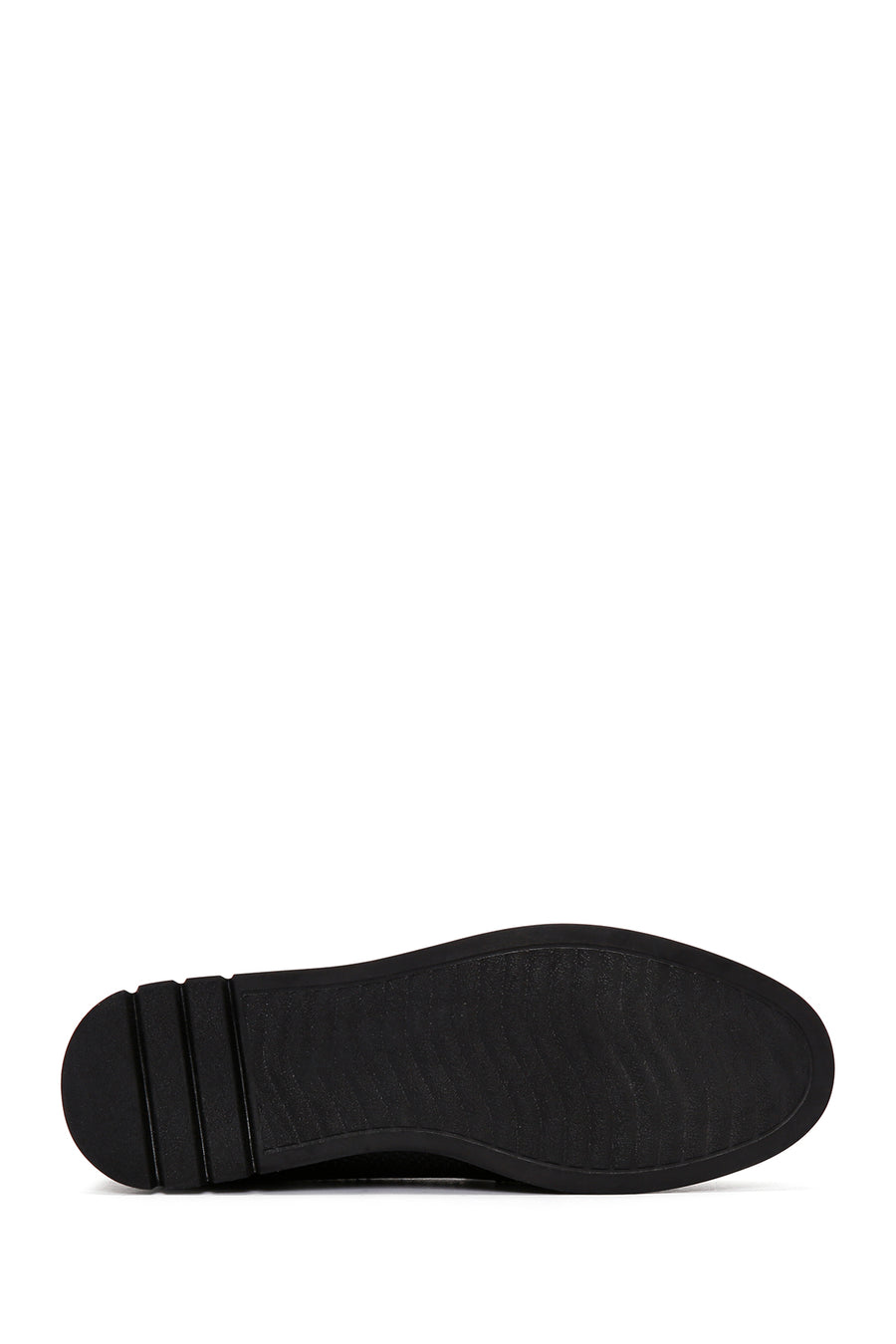 Women's Black Buckled Leather Comfort Loafer