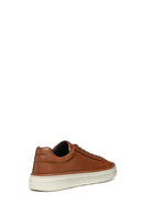 Geox Men's Tan Zackerty Lace-Up Leather Casual Shoes | Derimod
