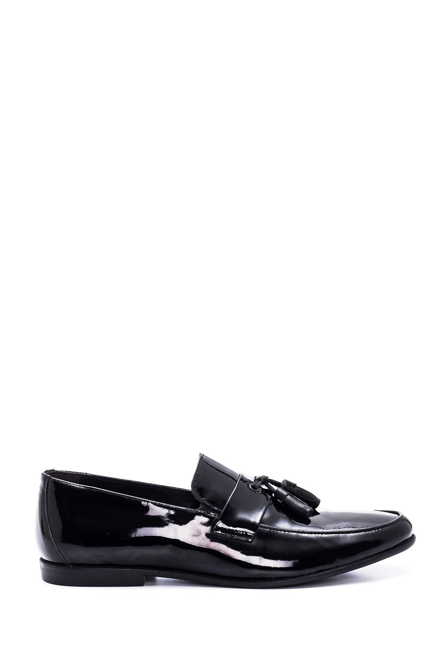Men's Leather Patent Leather Loafer 22SFD670122 | Derimod