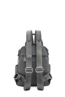 Women's Gray Long Strap Printed Backpack | Derimod