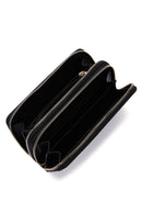 Women's Black Crocodile Wallet | Derimod