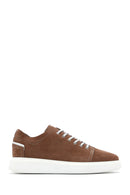 Men's Mink Nubuck Leather Sneaker | Derimod