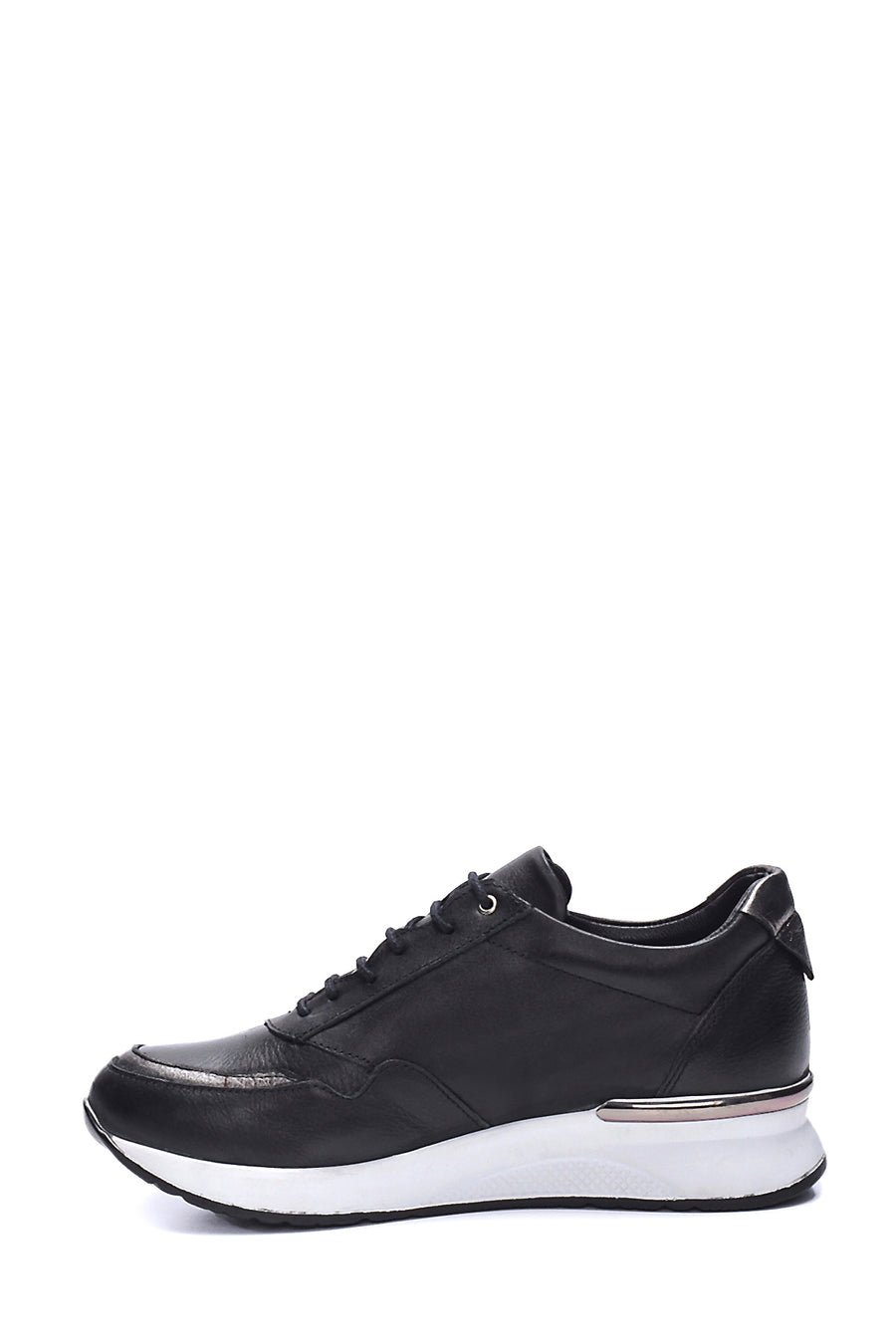 Kadın Deri Kalın Taban Sneaker