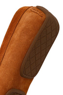 Woman Tan Tasselled Suede Leather Loafer | Derimod