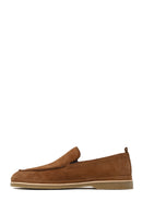 Male Tan Suede Casual Loafer | Derimod