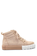 Women's Suede High Top Sneaker | Derimod