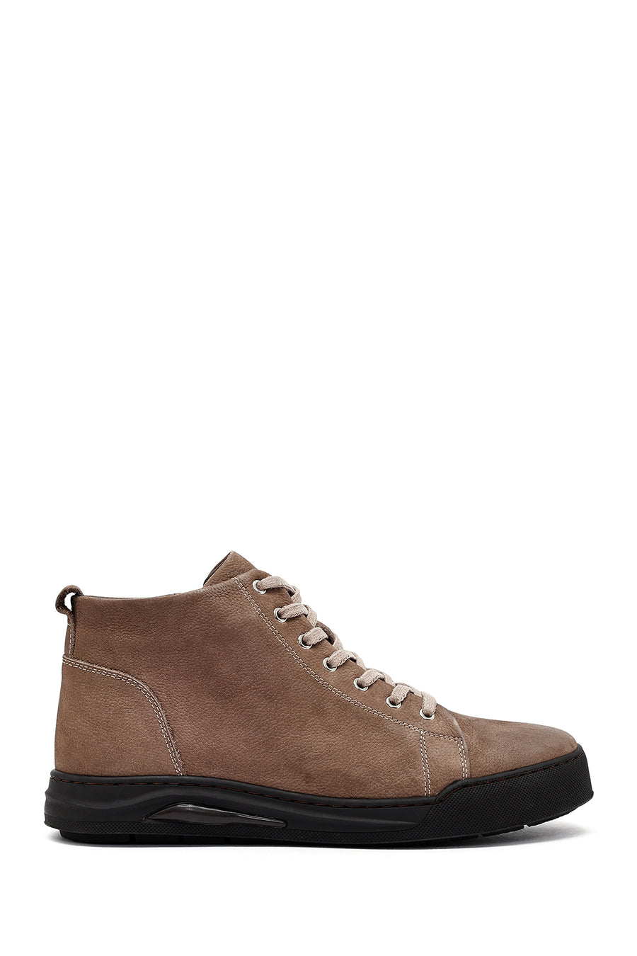 Men's Beige Zippered Nubuck Leather Sports Boots 25WFD7606V3 | Derimod