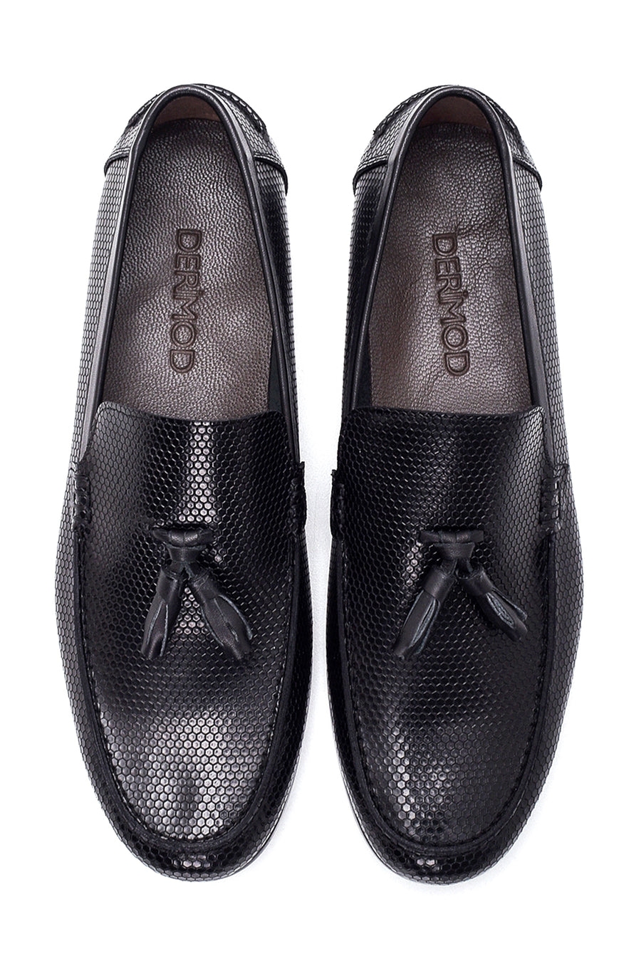 Erkek Deri Baskılı Loafer