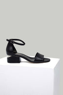 Ankle Strap Women's Leather Heeled Sandals | Derimod