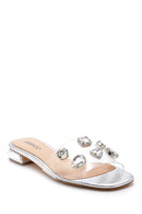Women's Transparent Stone Slippers | Derimod