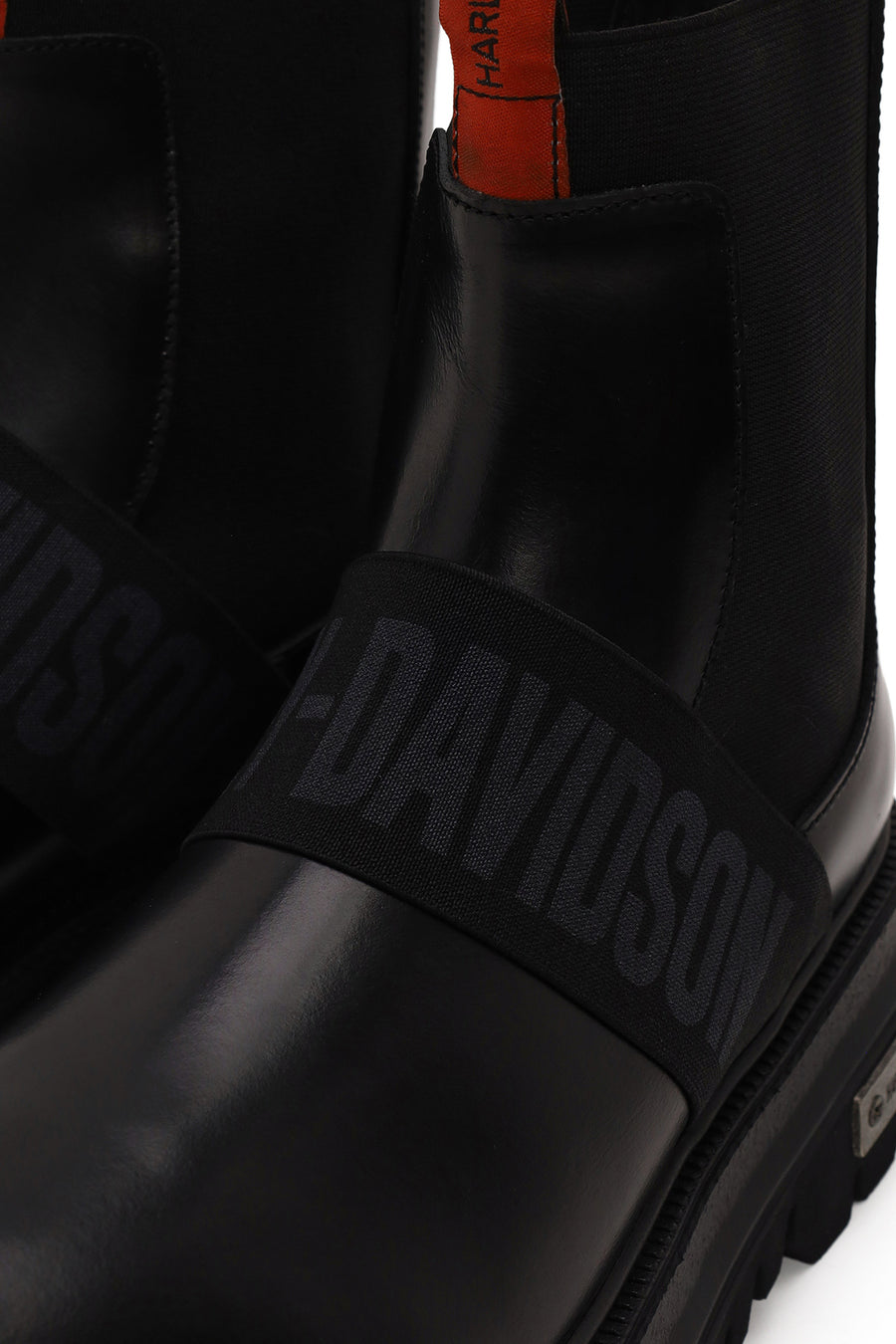 Harley Davidson Male Black Polperro Leather Chelsea Boots