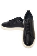 Erkek Siyah Deri Sneaker | Derimod