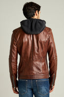 Lebron Men's Leather Jacket | Derimod
