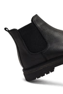 Male Black Leather Chelsea Boots | Derimod