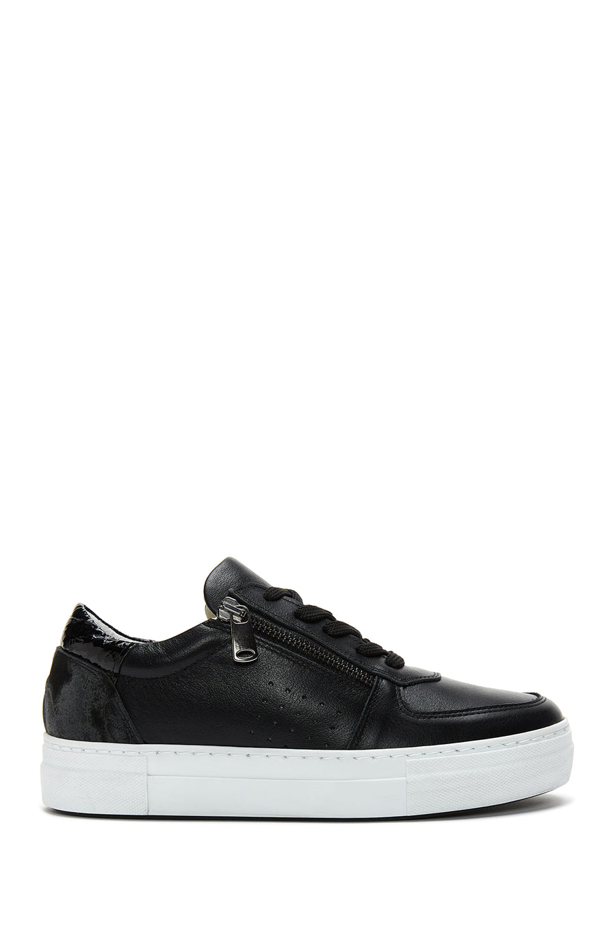 Women's Leather Zipper Sneaker 22SFD371118 | Derimod