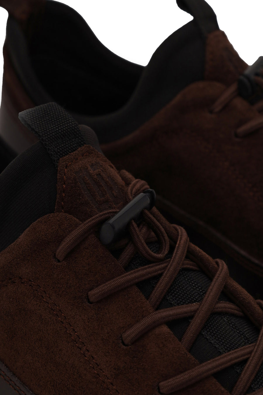 Erkek Kahverengi Bağcıklı Kalın Tabanlı Deri Sneaker