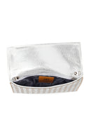 Woman Silver Chain-Strap Stone-Embellished Evening Bag | Derimod