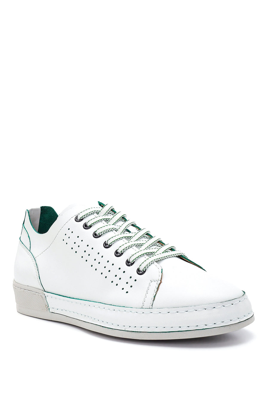 Men's White Leather Sneaker