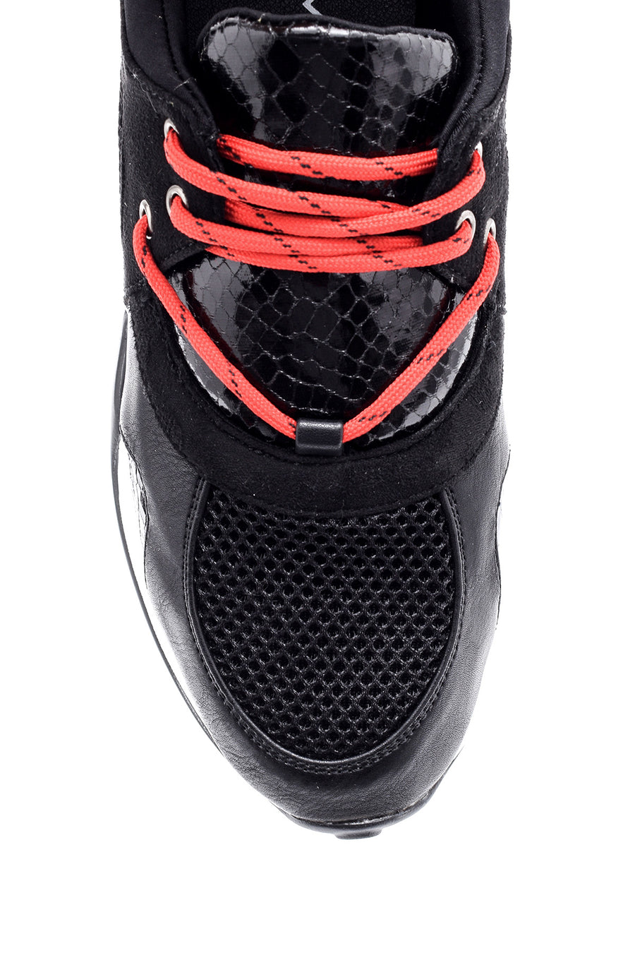 Kadın Yılan Deseni Detaylı Sneaker