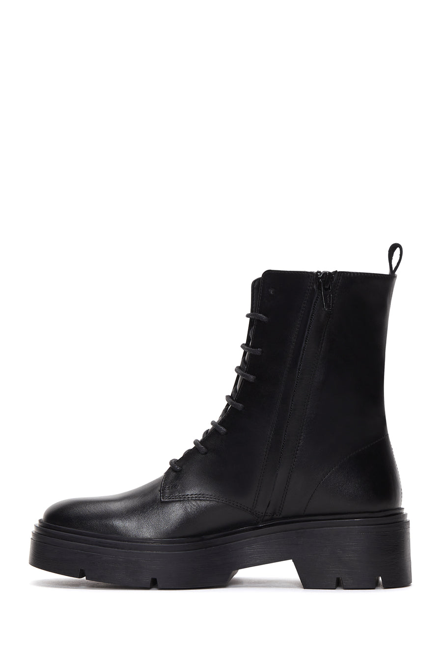 Kadın Siyah Deri Postal Bot