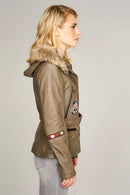 Layla Women's Leather Jacket | Derimod
